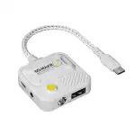 Plextone GS MAX Mark III - a 4-in-1 Type C Lightning Gaming Adapter + 60W Fast Charging Adapter. Enjoy the convenience of charging while playing