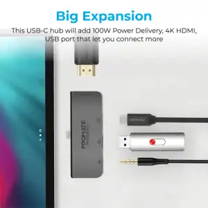 Promate PadHub-Pro: USB-C Multimedia Hub