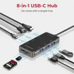 Promate PrimeHub-Mini: Ultra-Compact USB-C Hub with 100W Power Delivery