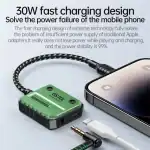 Plextone GS MAX Mark III - a 4-in-1 Type C Lightning Gaming Adapter + 60W Fast Charging Adapter.