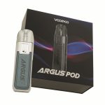 Voopoo Argus Pod - an ultra-compact and lightweight pod system designed for a seamless vaping experience. Crafted with an elegant yet modern aesthetic, this pod system features non-slip soft leather