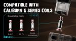 Uwell Caliburn Tenet Koko Vape Kit | 950mAh Battery, MTL Pod, Mesh Coils - Image 2
