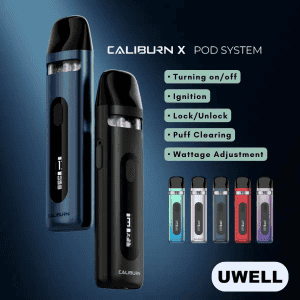 sleek and user-friendly Uwell Caliburn X Vape Kit