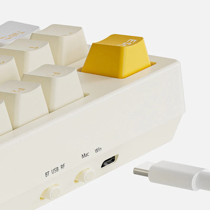 Ajazz AK35I V2 Mechanical Keyboard: Tri-Mode Connection with Screen & Knob - Image 2