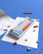 Zifriend ZA63 Pro Hot Swappable 2.4G Wireless Rgb Mechanical Keyboard - blue