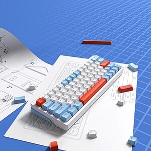 Zifriend ZA63 Pro Hot Swappable 2.4G Wireless Rgb Mechanical Keyboard - blue