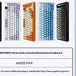 Ajazz AK820 Max 75% Wireless Mechanical Keyboard