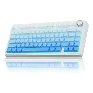 AULA F75 Wired Mechanical Keyboard / Hot Swappable ( White)