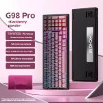 MCHOSE G75 Pro Tri-mode Gasket Mechanical Gaming Keyboard black pink