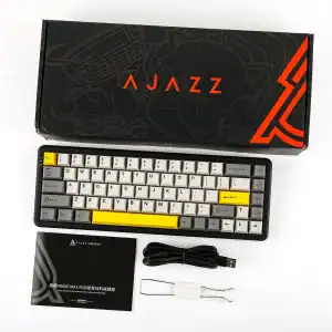 AJAZZ AK680 MAX Wireless keyboard Black Grey Yellow