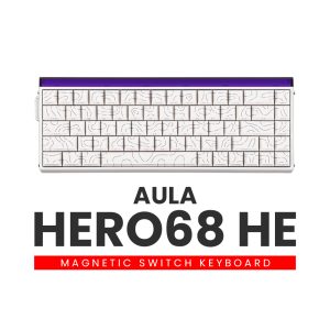 AULA HERO 68 White Topigraphic – Black King Switch