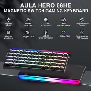 AULA HERO 68 Black – Jade King Switch