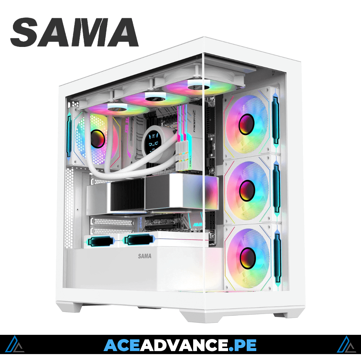SV01 ATX Mid Tower Gaming PC Case SV01 ATX Mid Tower Gaming PC Case is a stylish and high-performance chassis designed for gamers, PC enthusiasts, and DIY builders. Featuring pre-installed ARGB fans, a 270° tempered glass side panel, and optimized airflow.