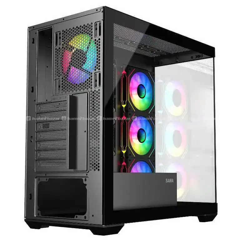 SV01 ATX Mid Tower Gaming PC Case – ARGB, Tempered Glass, High Airflow & Type-C Support SV01 ATX Mid Tower Gaming PC Case is a stylish and high-performance chassis designed for gamers, PC enthusiasts, and DIY builders.