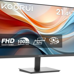 KOORUI E2212F is a 22-inch Full HD monitor built for smooth performance and eye-comfort, making it an excellent choice for gamers, students, professionals, and home users.