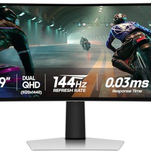 Samsung 34" Odyssey G85SB Series QD-OLED Ultra WQHD Curved Gaming Monitor is a high-performance gaming monitor designed for competitive gamers and immersive gameplay enthusiasts.