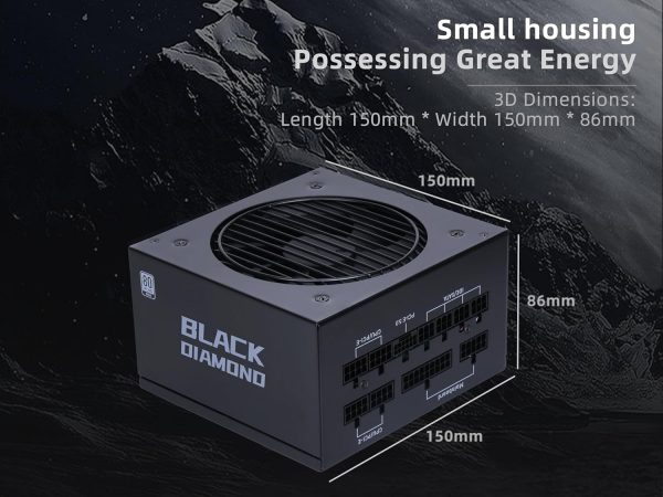 SAMA Black Diamond 850W Gold Certified Full Modular Power Supply SAMA Black Diamond 850W is a high-performance, Gold-certified, fully modular power supply designed for gaming PCs, productivity rigs, and high-end workstation builds. Engineered for efficiency,