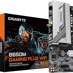 GIGABYTE B650M Gaming Plus WiFi is a high-performance micro-ATX motherboard designed for AMD Ryzen 7000 and 8000 Series processors