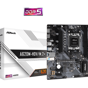 ASRock A620M-HDV/M.2+ is a Micro ATX motherboard designed for the latest AMD Ryzen 9000, 8000, and 7000 Series processors, offering next-generation performance,