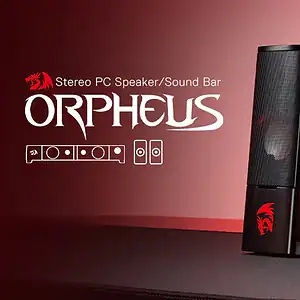 Redragon GS550 PC Gaming Speakers are compact yet powerful 2.0 channel desktop speakers designed for gamers and music lovers seeking crystal-clear sound, immersive bass, and stylish aesthetics.