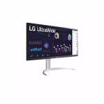 LG 34WQ650-W is a 34-inch 21:9 UltraWide Full HD IPS monitor designed for professionals, gamers, and content creators who need more space, color accuracy, and versatility.