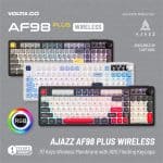 AJAZZ AF98 Plus Tri-Mode Wireless Membrane Gaming Keyboard