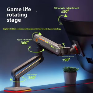 North Bayou NB F6 RGB Gaming Monitor Arm for 24–60 Inch