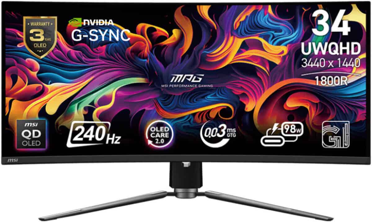 MSI MPG 341CQPX QD-OLED Monitor MSI MPG 341CQPX QD-OLED Monitor