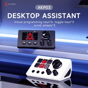 AJAZZ Stream Controller Deck with 6 Programmable LCD Macro Keys
