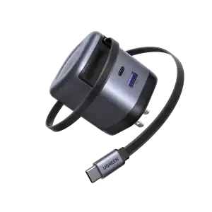 UGREEN 45W GaN Fast Charger with Retractable Cable