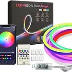 5V RGB Neon LED Strip Light with App & Remote Control