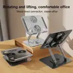 Aluminium 360° Rotating Laptop Stand with Cooling Fans