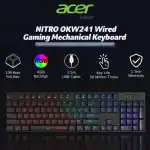 Acer Nitro OKW241 104-Key Wired Gaming Mechanical Keyboard with RGB