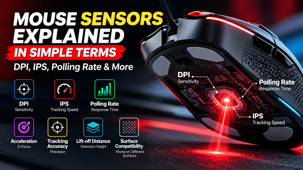 Mouse Sensors Explained in Simple Terms: DPI, IPS, Polling Rate & More